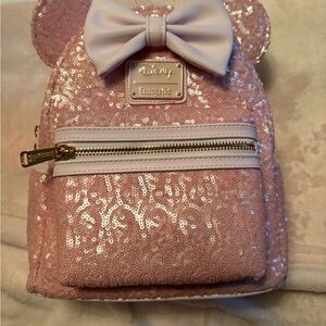 Disney Pink Glitter Loungefly Backpack